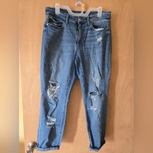 Distressed Blue Women's Jeans